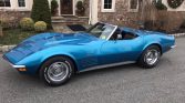3rd gen blue 1970 Chevrolet Corvette C3 390 HP 4spd For Sale