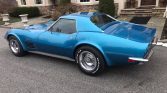 3rd gen blue 1970 Chevrolet Corvette C3 390 HP 4spd For Sale