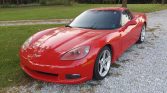 6th gen red 2005 Chevrolet Corvette Z51 manual For Sale