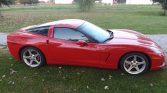 6th gen red 2005 Chevrolet Corvette Z51 manual For Sale