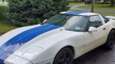 4th gen white 1990 Chevrolet Corvette manual For Sale
