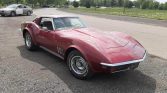 3rd gen Burgundy 1969 Chevrolet Corvette Stingray For Sale