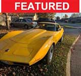 3rd gen yellow 1973 Chevrolet Corvette automatic For Sale