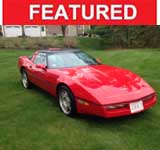 4th gen red 1990 Chevrolet Corvette automatic For Sale