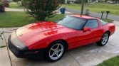 4th generation red 1995 Chevrolet Corvette manual For Sale