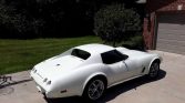 3rd gen white 1975 Chevrolet Corvette Stingray 4spd manual For Sale