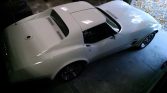 3rd gen white 1975 Chevrolet Corvette Stingray 4spd manual For Sale
