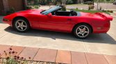 4th gen red 1993 Chevrolet Corvette convertible 40th Anniversary Edition For Sale