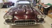 1st gen black cherry 1962 Chevrolet Corvette restomod For Sale