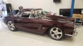 1st gen black cherry 1962 Chevrolet Corvette restomod For Sale
