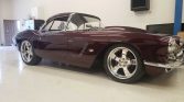 1st gen black cherry 1962 Chevrolet Corvette restomod For Sale