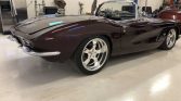 1st gen black cherry 1962 Chevrolet Corvette restomod For Sale