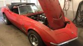 3rd gen red 1969 Chevrolet Corvette convertible For Sale