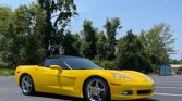 6th gen Velocity Yellow 2007 Chevrolet Corvette Z51 3LT convertible For Sale