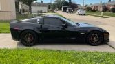 6th gen black 2008 Chevrolet Corvette Z06 automatic For Sale