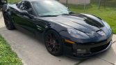 6th gen black 2008 Chevrolet Corvette Z06 automatic For Sale