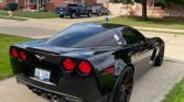 6th gen black 2008 Chevrolet Corvette Z06 automatic For Sale