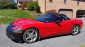 6th gen red 2005 Chevrolet Corvette convertible For Sale