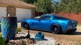 6th gen blue 2008 Chevrolet Corvette Z06 twin turbo 750 HP For Sale