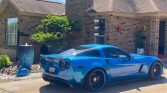 6th gen blue 2008 Chevrolet Corvette Z06 twin turbo 750 HP For Sale