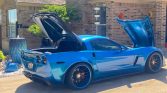 6th gen blue 2008 Chevrolet Corvette Z06 twin turbo 750 HP For Sale