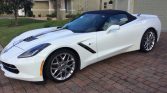 7th gen white 2016 Chevrolet Corvette Stingray Z51 convertible For Sale
