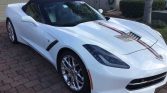 7th gen white 2016 Chevrolet Corvette Stingray Z51 convertible For Sale