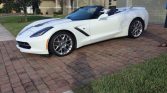 7th gen white 2016 Chevrolet Corvette Stingray Z51 convertible For Sale