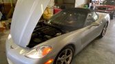 6th gen silver 2009 Chevrolet Corvette convertible For Sale