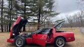 4th gen red 1990 Chevrolet Corvette Rebuilt Engine and Transmission For Sale