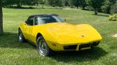 3rd gen yellow 1975 Chevrolet Corvette convertible For Sale