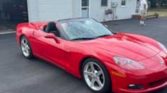 6th gen red 2005 Chevrolet Corvette 6spd convertible For Sale