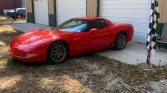 5th gen red 2003 Chevrolet Corvette Z06 low miles For Sale