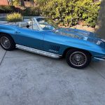 2nd gen light blue 1967 Chevrolet Corvette convertible For Sale