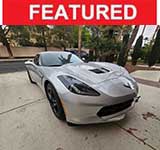 7th gen grey 2017 Chevrolet Corvette 1LT automatic low miles For Sale