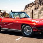 2nd gen red 1963 Chevrolet Corvette convertible automatic For Sale