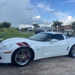 6th gen white 2007 Chevrolet Corvette Z06 Ron Fellows Edition For Sale