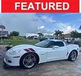 6th gen white 2007 Chevrolet Corvette Z06 Ron Fellows Edition For Sale