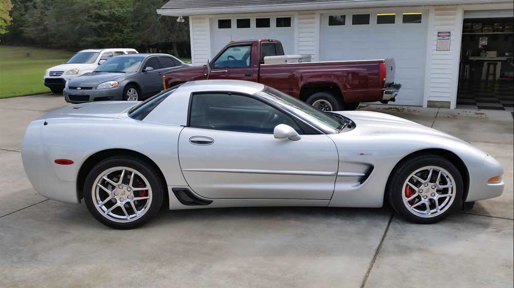5th gen Quicksilver Metallic 2002 Chevrolet Corvette Z06 manual For Sale