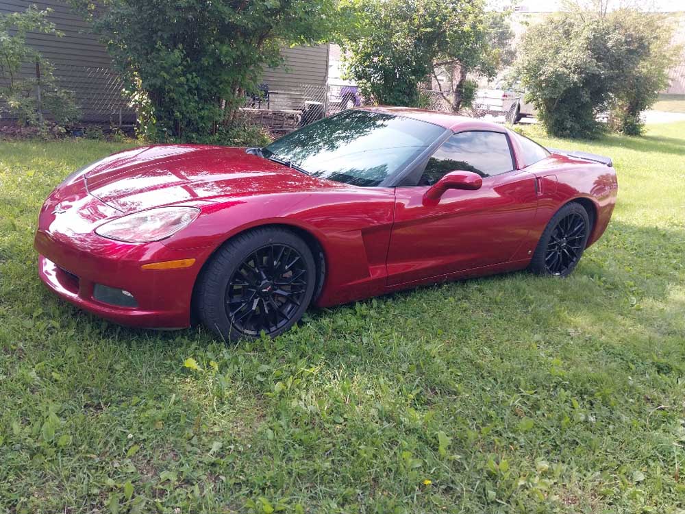 6th gen Crystal Red 2009 Chevrolet Corvette automatic For Sale