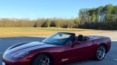 6th gen deep red 2008 Chevrolet Corvette convertible automatic For Sale