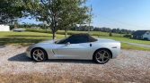 Blade Silver 2009 Chevrolet Corvette 3LT convertible low miles For Sale