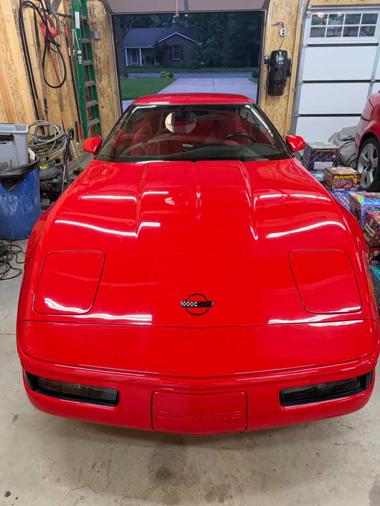 Red 1995 Chevrolet Corvette low miles automatic coupe For Sale