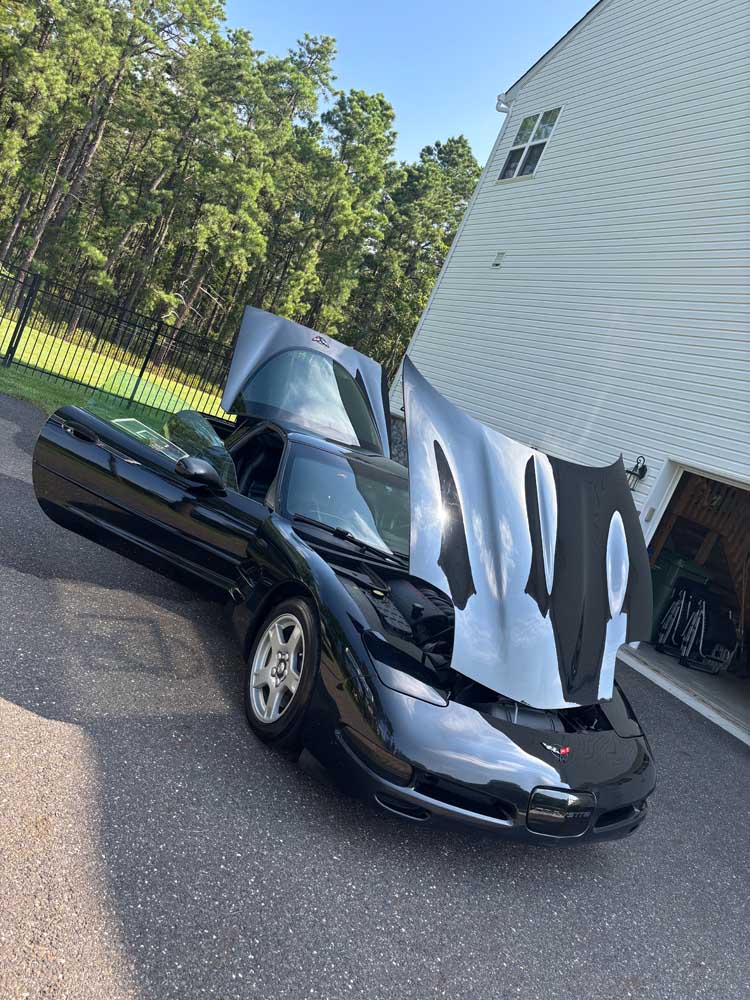 Black 1998 Chevrolet Corvette coupe 6spd manual For Sale