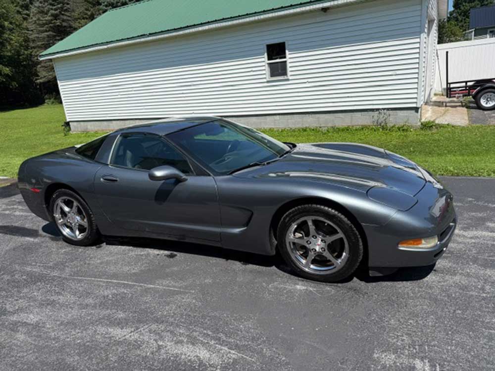 Silver 2003 Chevrolet Corvette automatic coupe For Sale