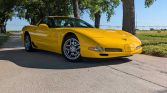 Yellow 2002 Chevrolet Corvette Z06 low miles coupe For Sale
