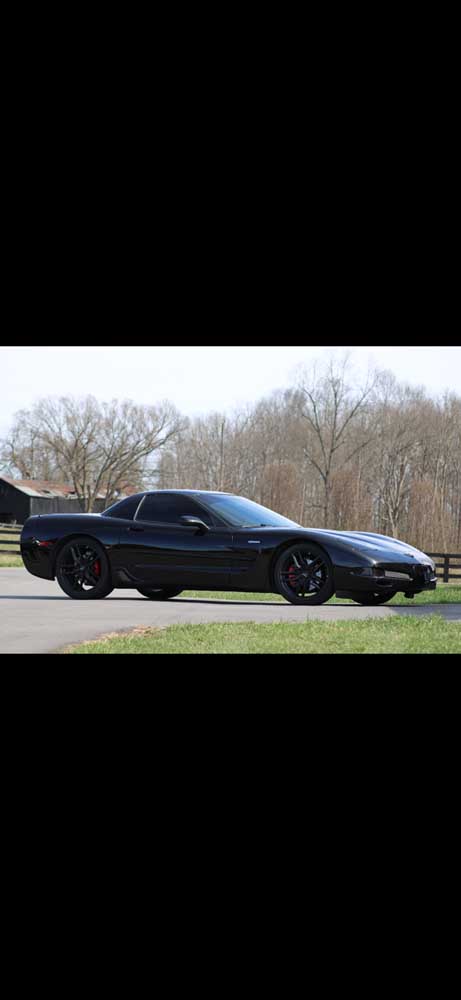 Black 2001 Chevrolet Corvette Z06 manual coupe For Sale