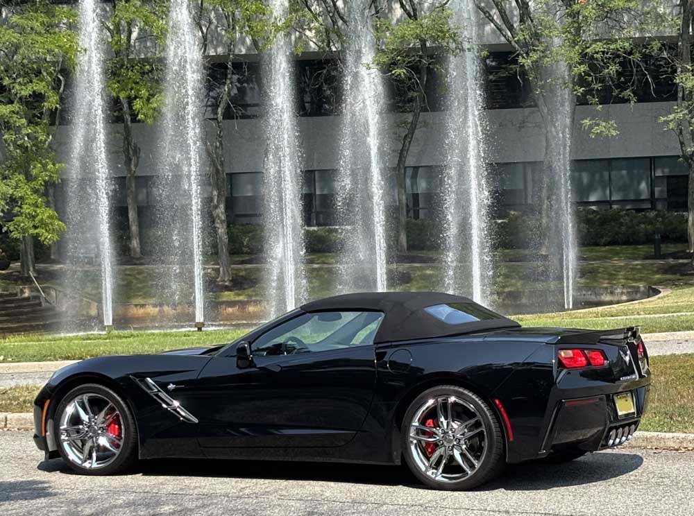 Black 2015 Chevrolet Corvette Stingray convertible automatic For Sale