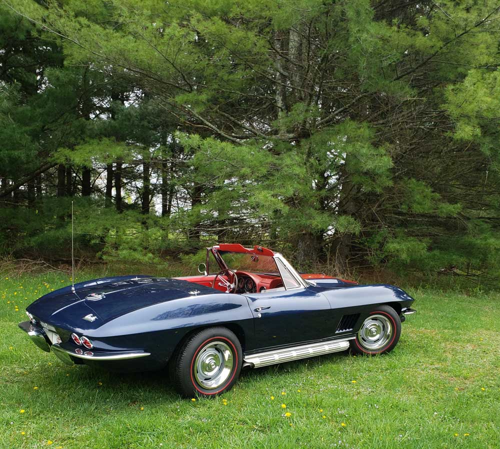 Blue 1967 Chevrolet Corvette manual convertible For Sale