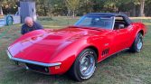 Red 1969 Chevrolet Corvette Stingray manual convertible For Sale